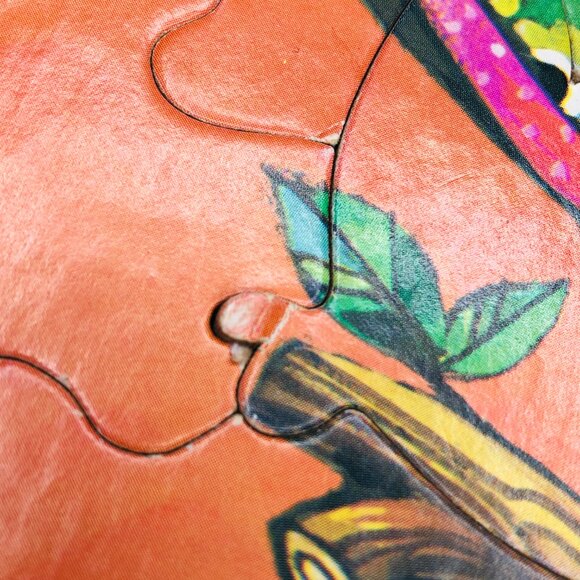 Vintage 60s Milton Bradley PASTEL PETS Lady Owl 25 Piece Jigsaw Puzzle COMPLETE - Picture 14 of 15